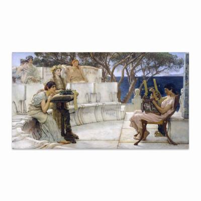 SAFO Y ALCEO, LAWRENCE ALMA-TADEMA 