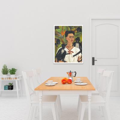 AUTORRETRATO CON MONOS, FRIDA KAHLO