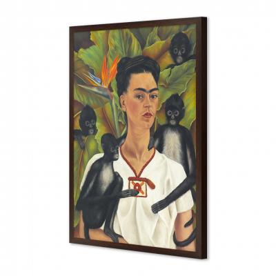 AUTORRETRATO CON MONOS, FRIDA KAHLO