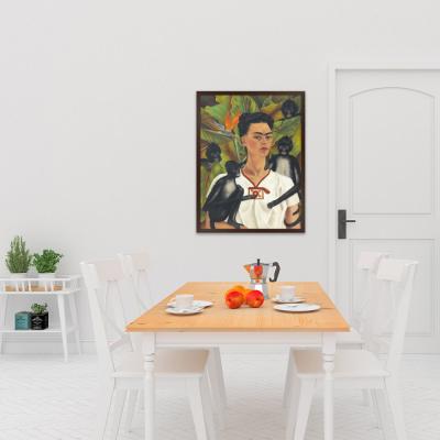 AUTORRETRATO CON MONOS, FRIDA KAHLO