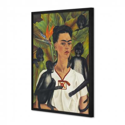 AUTORRETRATO CON MONOS, FRIDA KAHLO