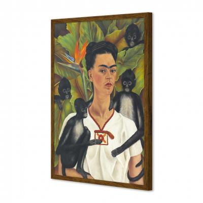 AUTORRETRATO CON MONOS, FRIDA KAHLO