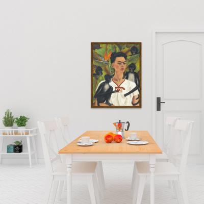 AUTORRETRATO CON MONOS, FRIDA KAHLO