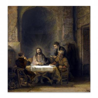 LA CENA DE EMAUS, REMBRANDT
