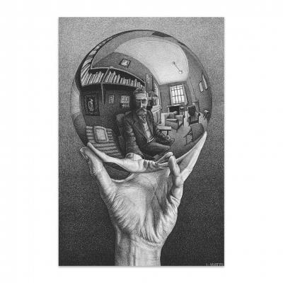 AUTORRETRATO EN ESPEJO ESFÉRICO, ESCHER