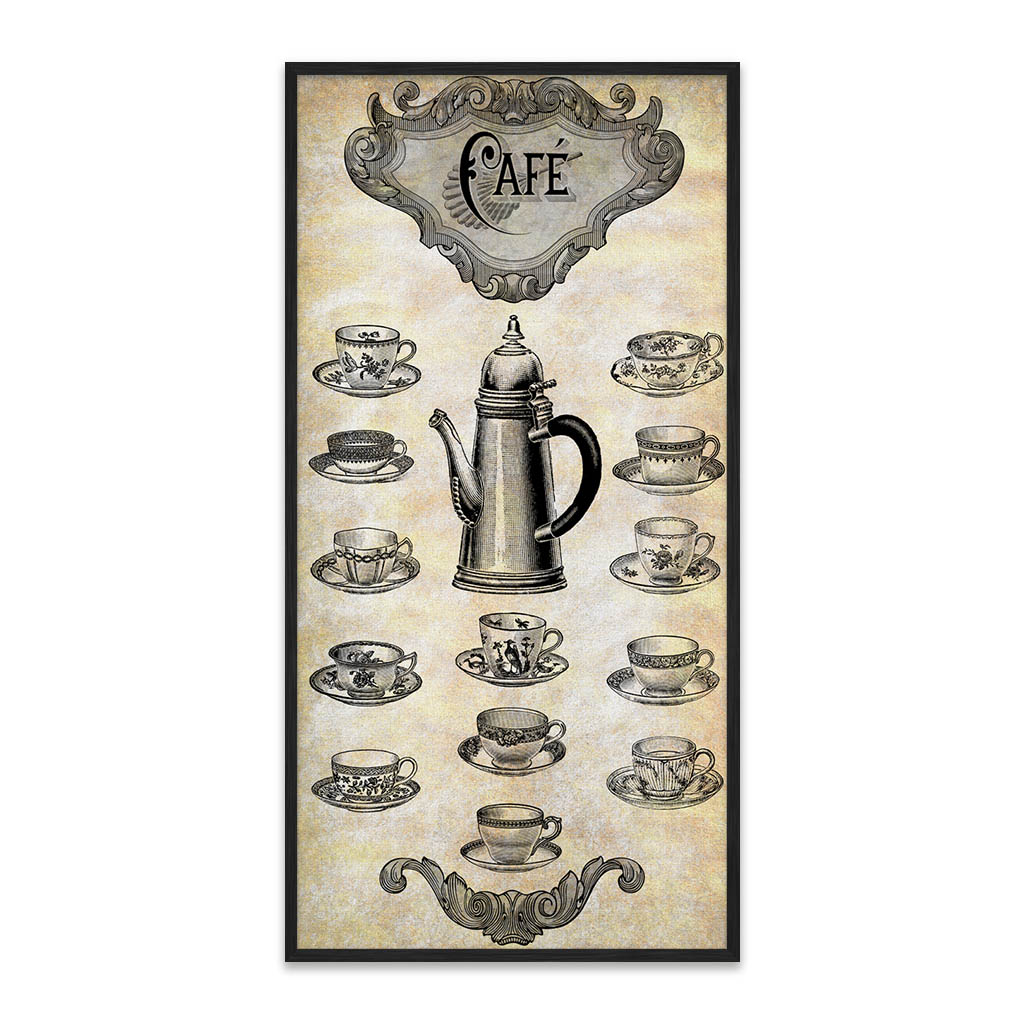 CUADRO LAMINA VINTAGE DE CAFE