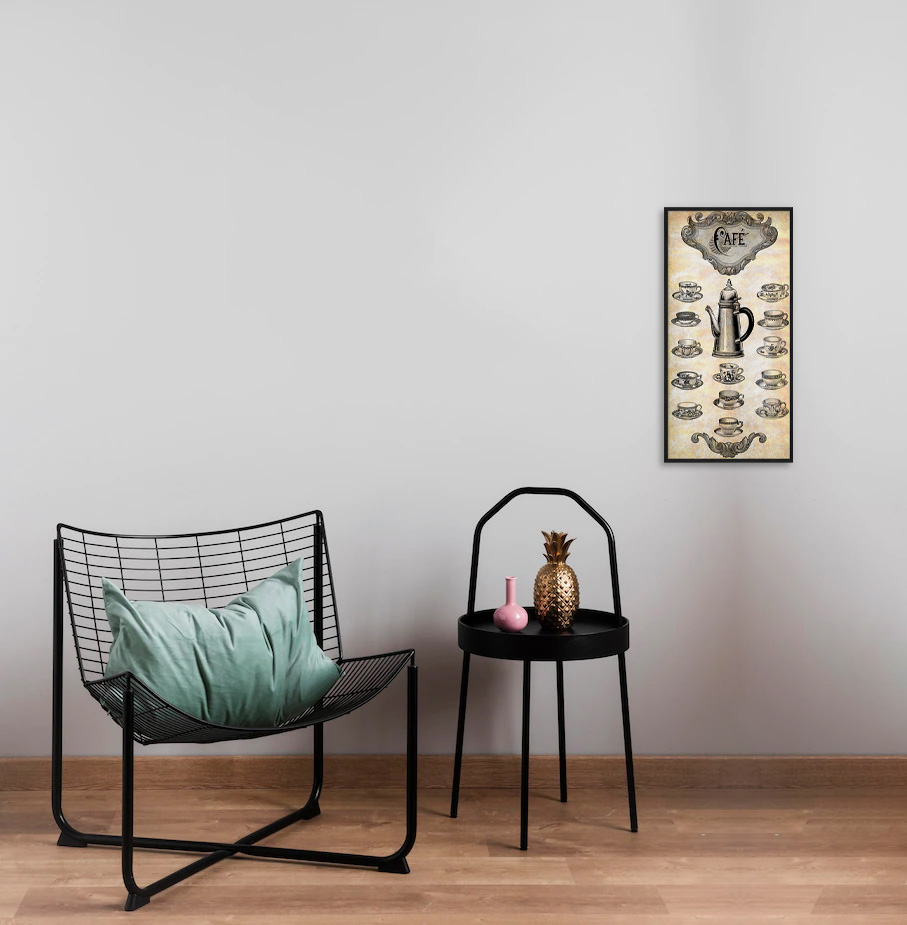 CUADRO LAMINA VINTAGE DE CAFE
