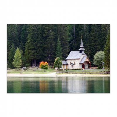 IGLESIA EN EL LAGO DI BRAIES, ITALIA 405706