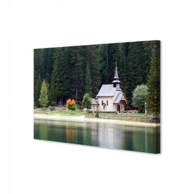 IGLESIA EN EL LAGO DI BRAIES, ITALIA 405706