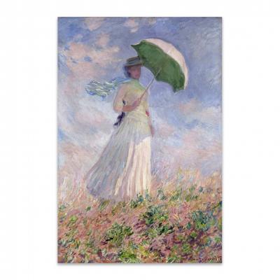 MUJER CON SOMBRILLA MIRANDO A LA DERECHA, MONET