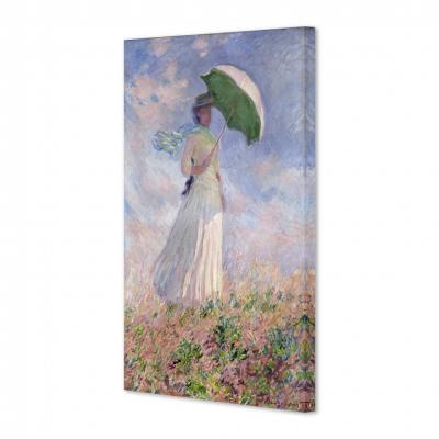 MUJER CON SOMBRILLA MIRANDO A LA DERECHA, MONET