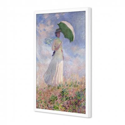 MUJER CON SOMBRILLA MIRANDO A LA DERECHA, MONET