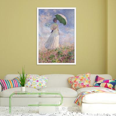 MUJER CON SOMBRILLA MIRANDO A LA DERECHA, MONET