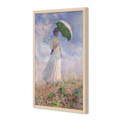MUJER CON SOMBRILLA MIRANDO A LA DERECHA, MONET