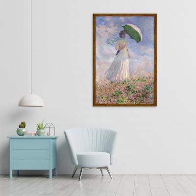 MUJER CON SOMBRILLA MIRANDO A LA DERECHA, MONET