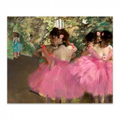 BAILARINAS DE ROSA, DEGAS EDGAR