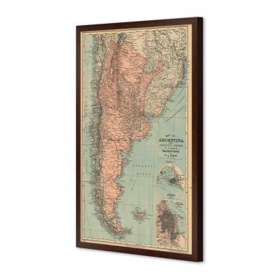 MAPA ARGENTINO EN 1900