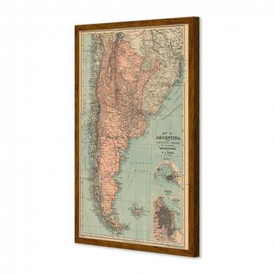 MAPA ARGENTINO EN 1900