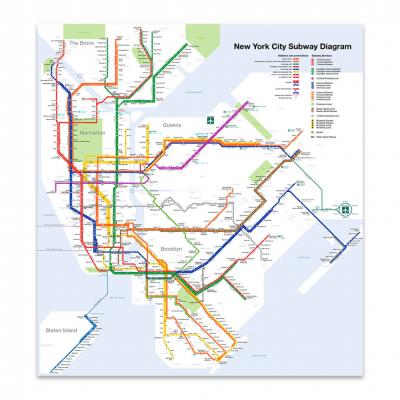 MAPA DEL METRO DE NUEVA YORK