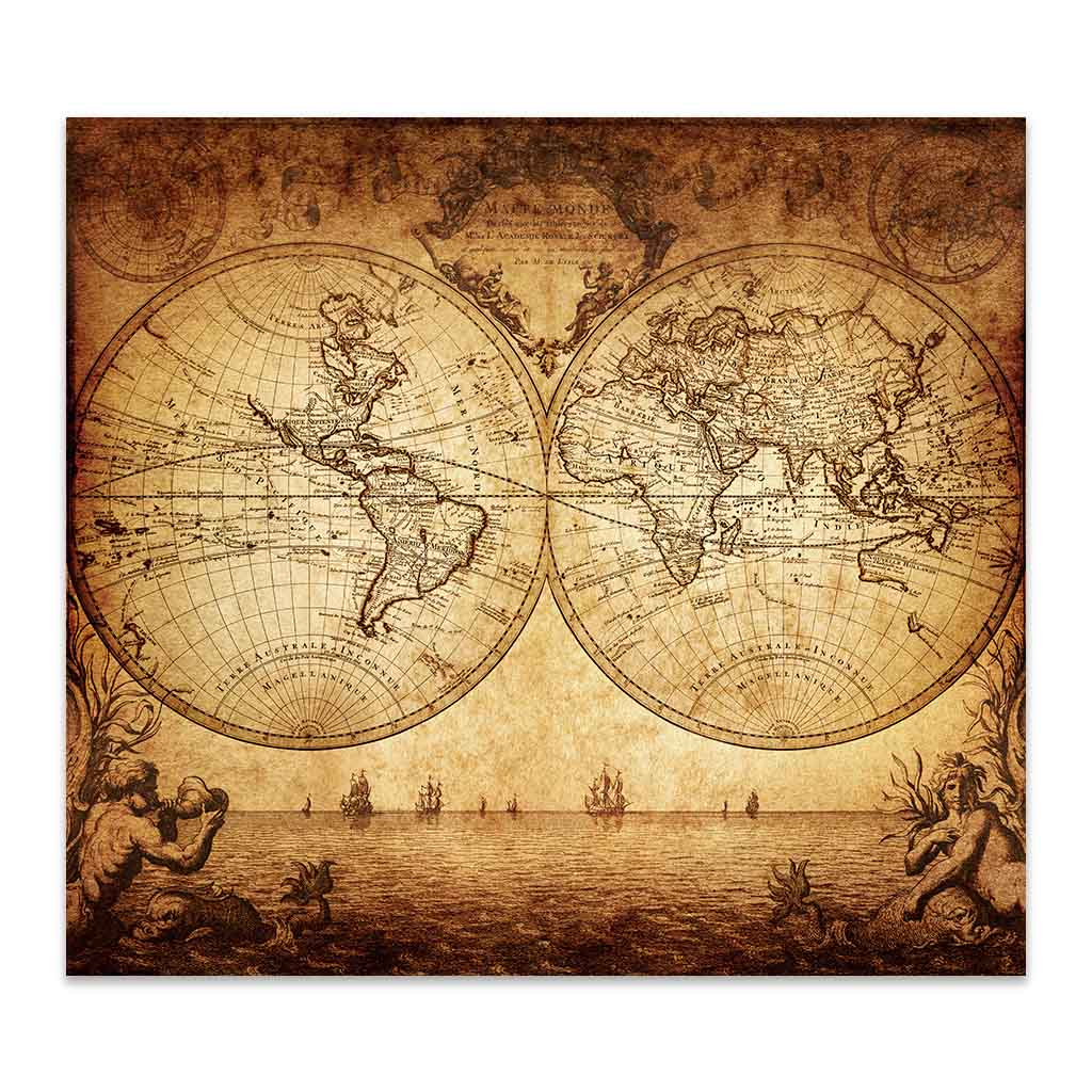 MAPAMUNDI VINTAGE DE 1733