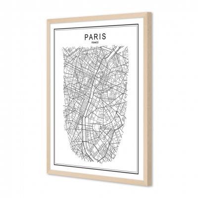 MAPA DE PARIS BLANCO