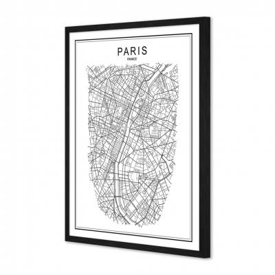 MAPA DE PARIS BLANCO