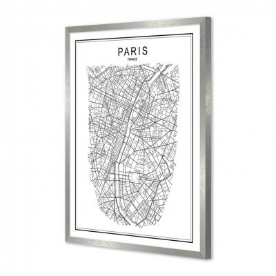 MAPA DE PARIS BLANCO