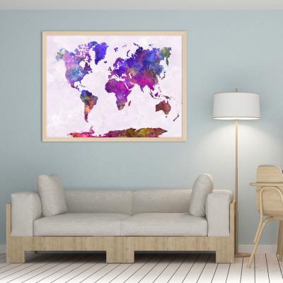 MAPA DECORATIVO TONOS VIOLETAS