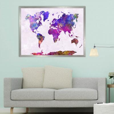 MAPA DECORATIVO TONOS VIOLETAS