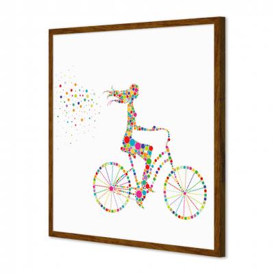 MUJER CON BICICLETA