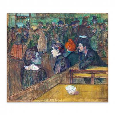 SALON EN EL MOULIN DE LA GALETTE, TOULOUSE-LAUTREC