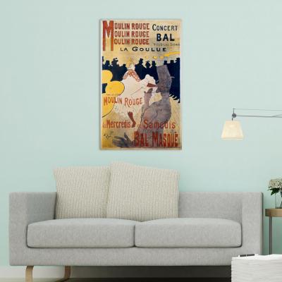 MOULIN ROUGE: LA GOULUE, TOULOUSE-LAUTREC