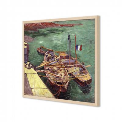 BARCAZAS EN EL RODANO, VAN GOGH
