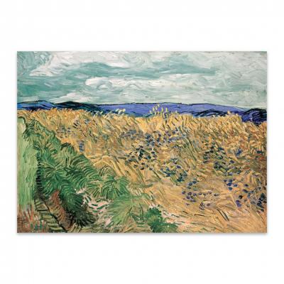 CAMPO DE TRIGO CON ACIANOS, VAN GOGH