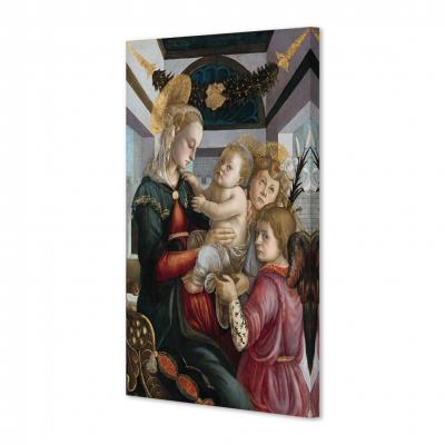 VIRGEN CON EL NIÑO Y DOS ANGELES, BOTTICELLI