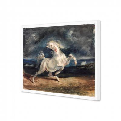 CABALLO ASUSTADO POR UN RELAMPAGO, DELACROIX