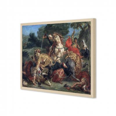 CACERIA DEL LEON, DELACROIX