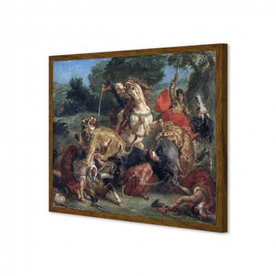 CACERIA DEL LEON, DELACROIX