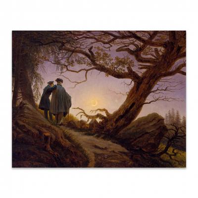 DOS HOMBRES CONTEMPLANDO LA LUNA, FRIEDRICH