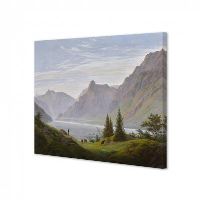 PAISAJE CON LAGO DE MONTAÑA, DAVID FRIEDRICH