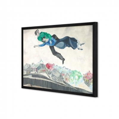 SOBREVOLANDO LA CIUDAD, MARC CHAGALL