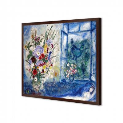 FLORERO DELANTE DE LA VENTANA, MARC CHAGALL