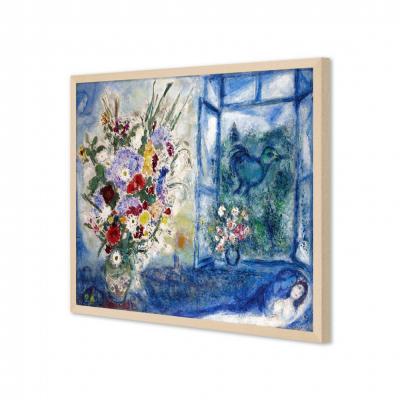 FLORERO DELANTE DE LA VENTANA, MARC CHAGALL