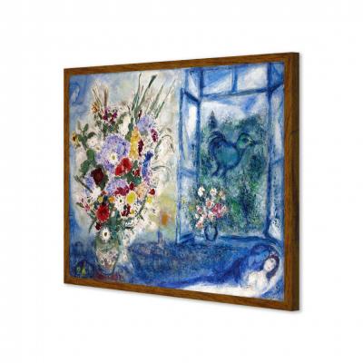 FLORERO DELANTE DE LA VENTANA, MARC CHAGALL
