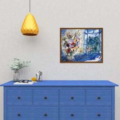 FLORERO DELANTE DE LA VENTANA, MARC CHAGALL