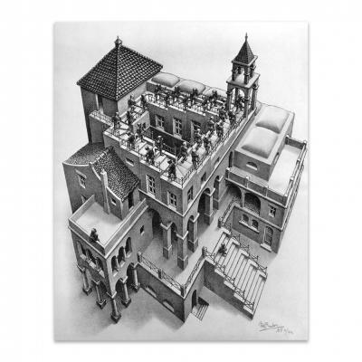 ASCENDIENDO Y DESCENDIENDO, ESCHER