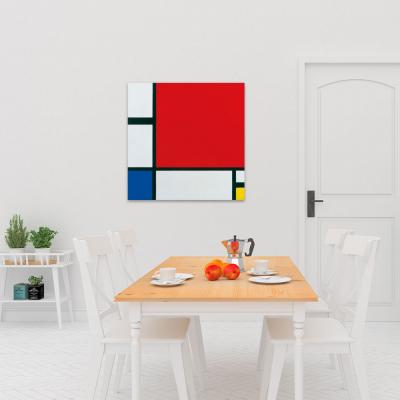 COMPOSICIÓN CON ROJO, AZUL Y AMARILLO, PIET MONDRIAN