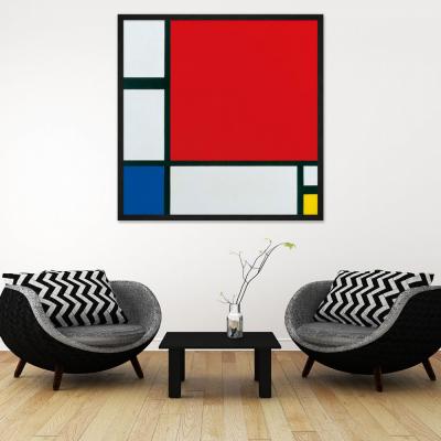 COMPOSICIÓN CON ROJO, AZUL Y AMARILLO, PIET MONDRIAN