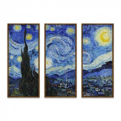 NOCHE ESTRELLADA, VAN GOGH (TRIPTICO)