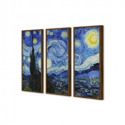 NOCHE ESTRELLADA, VAN GOGH (TRIPTICO)